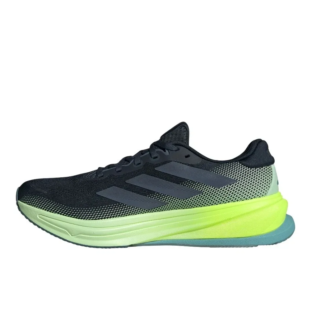Mens Sz 8.5-adidas Supernova Rise 2 Running Black Sneakers Athletic Shoes JR9334